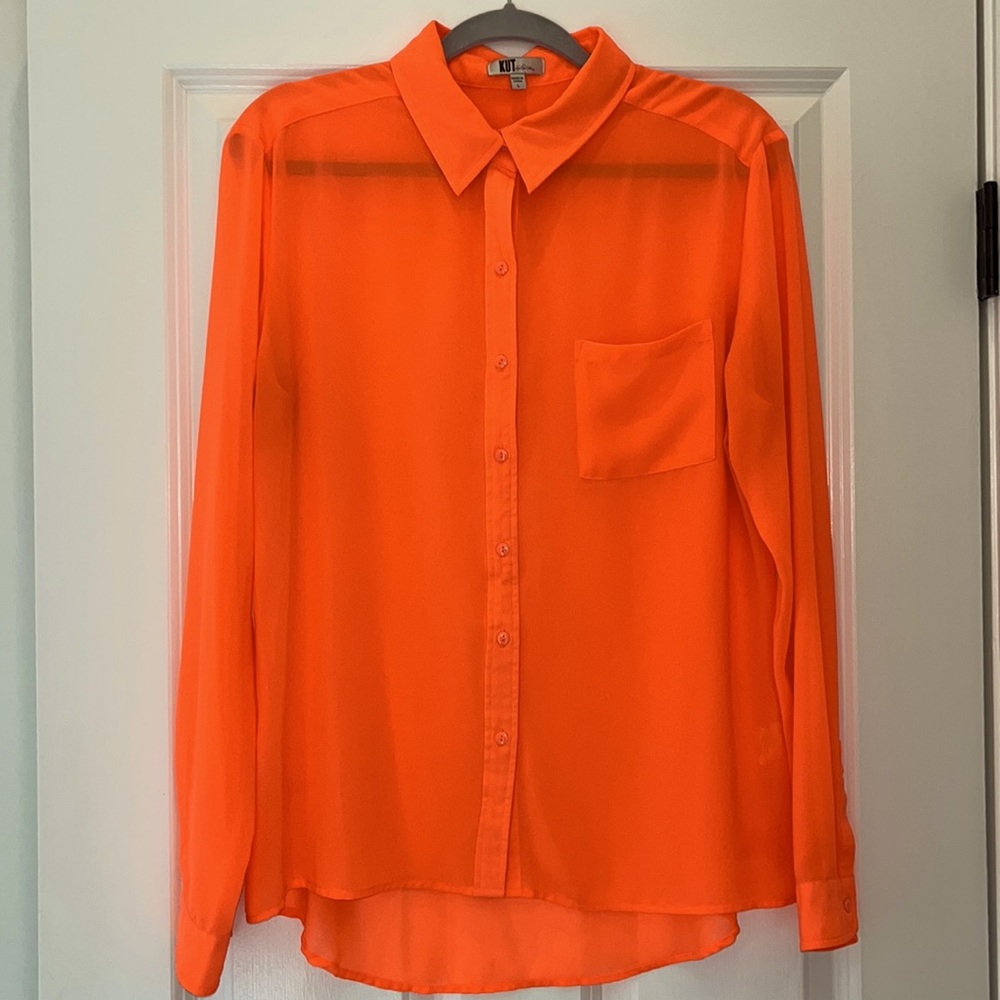 Neon orange shirt